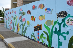 The 'aquarium' at Our Lady of Lourdes Hospital.